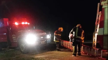 Principio de incendio en Strobel movilizó a bomberos voluntarios