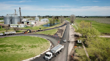 Destacan el importante avance en la obra de la rotonda en el acceso a Seguí