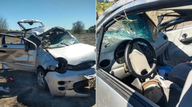 Violento vuelco en Ruta 12: niños fueron derivados al Hospital San Roque de Paraná