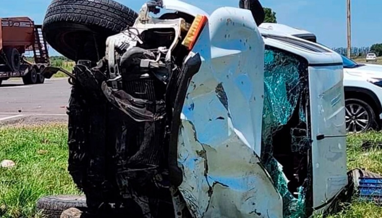 Violento choque múltiple en el cruce de rutas 32 y 127: al menos 3 ...