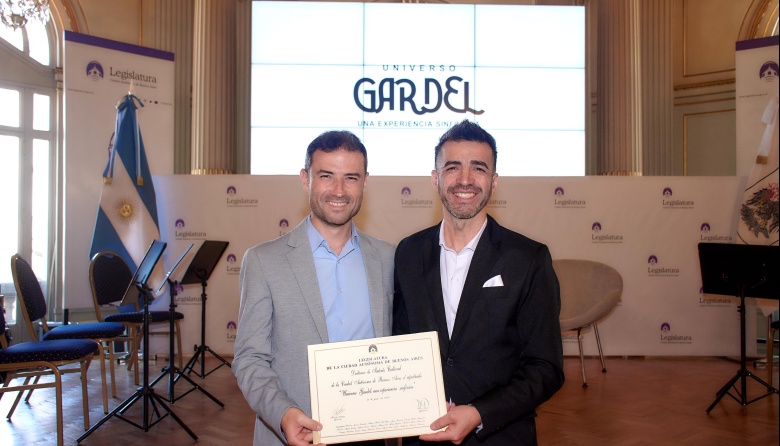 Músico de nuestra localidad participa de Declaración de Interés Cultural al espectáculo "Universo Gardel" en la Legislatura Porteña