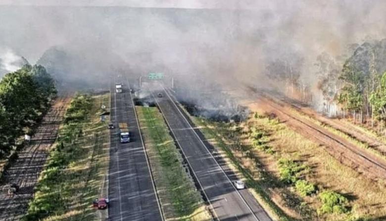 Se producen varios incendios forestales en Concordia