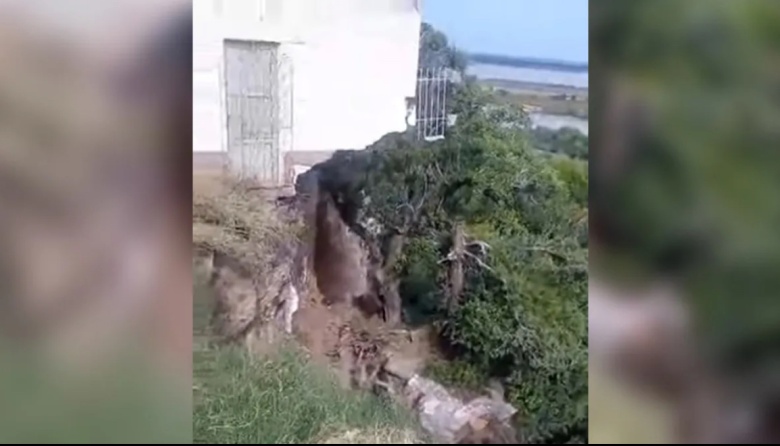 Vecinos en alerta por desbarrancamientos en Diamante