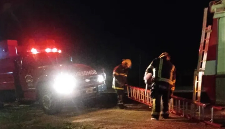 Principio de incendio en Strobel movilizó a bomberos voluntarios