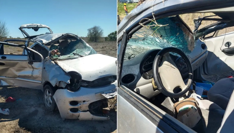 Violento vuelco en Ruta 12: niños fueron derivados al Hospital San Roque de Paraná
