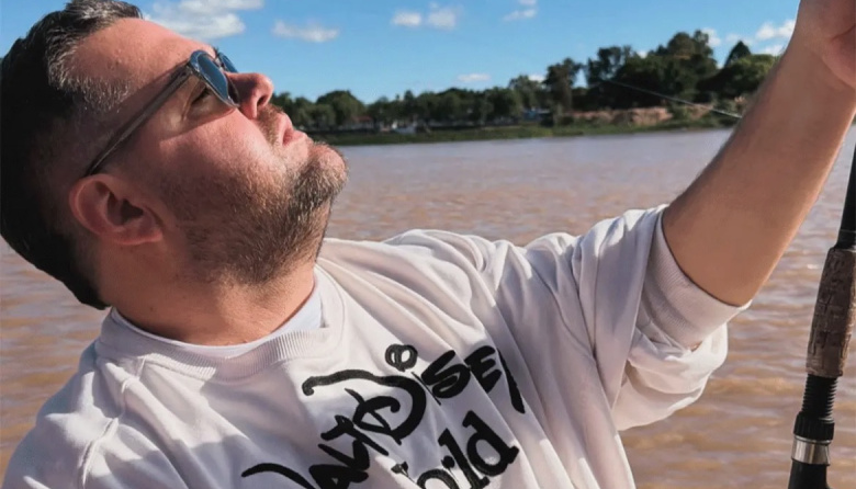 Darío Barassi en Paraná: descanso familiar, río y gastronomía