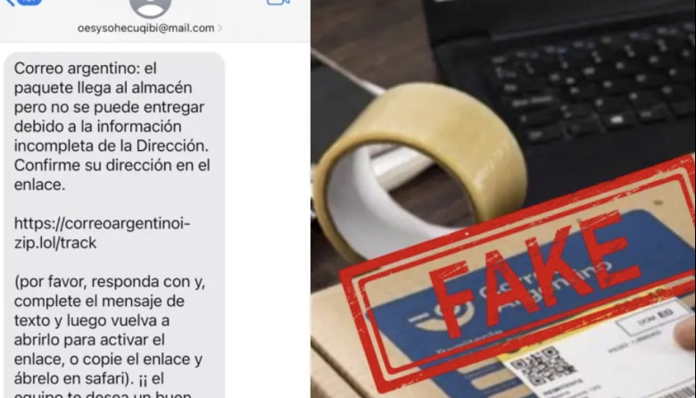 Nueva estafa virtual: se hacen pasar por Correo Argentino para robar datos bancarios