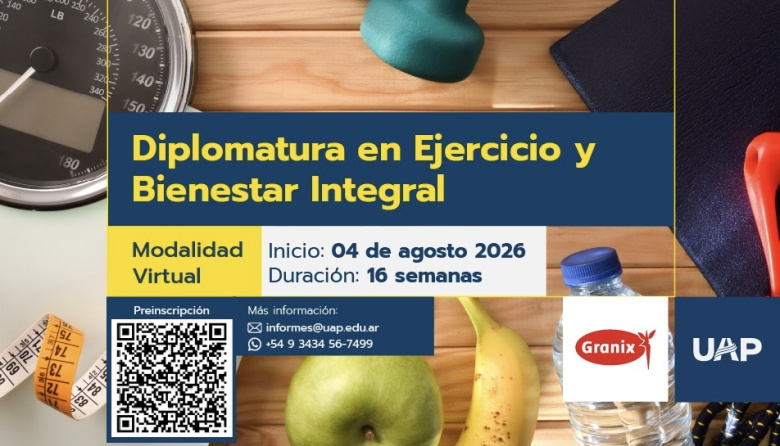 El 4 de agosto inicia la Diplomatura en Ejercicio y Bienestar Integral