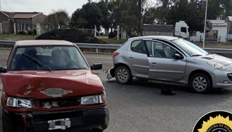 Siniestro vial en el acceso a General Ramírez: no hubo personas lesionadas
