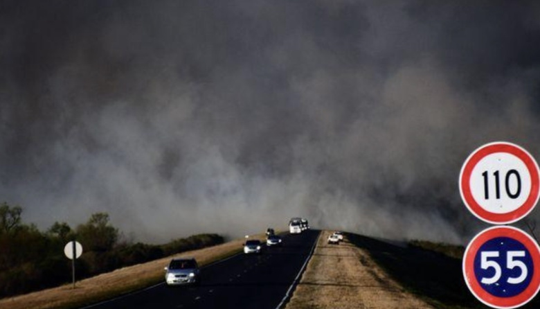 UN INCENDIO AFECTÓ UNAS 100 HECTÁREAS EN LA RUTA 174