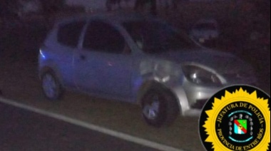 Accidente de tránsito en el acceso a Libertador San Martín: un motociclista resultó herido