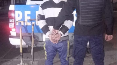 Diamante: Detienen a un hombre que robó dos palas de una vivienda
