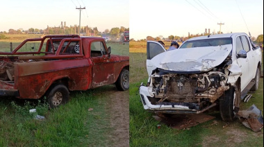 Violento choque entre camionetas en Ruta 11