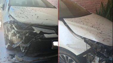 Otro auto chocó contra una barrera en un desvío de la Ruta 18