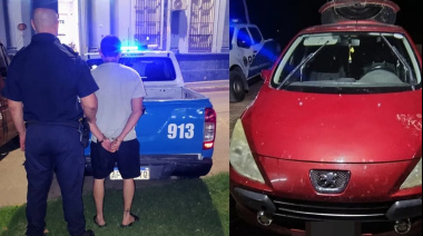 Paranaense le robó el auto al vecino y viajó a Diamante a ver a su novia