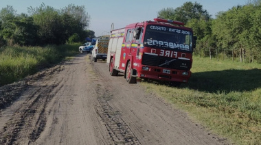 Conmoción en Cerrito: un auto calcinado y un cuerpo irreconocible en un camino rural