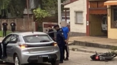 Grave accidente en Diamante: chocaron un auto y una moto y una niña fue trasladada a Paraná