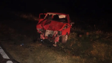 Dos vehículos chocaron de frente en la Ruta 18 y un hombre debió ser hospitalizado