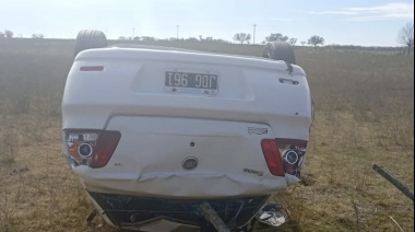 Cinco cadetes de la Policía de Entre Ríos sufrieron un violento vuelco en la Ruta 18