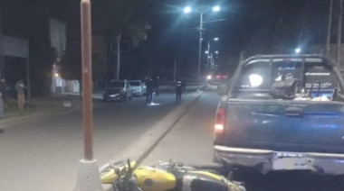 Motociclista sufrió lesiones al chocar contra una camioneta en Valle María