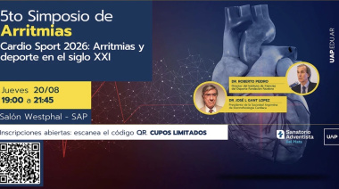 La UAP y el SAP realizarán el 5.º Simposio de Arritmias con foco en el deporte y la salud cardiovascular