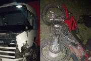 Revelaron datos del motociclista y el camionero que protagonizaron el choque fatal en la ruta 11