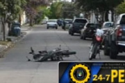 Motociclistas hospitalizados tras choque en Diamante