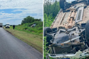 Conductora volcó su auto sobre Ruta Provincial 32, a la altura de Viale