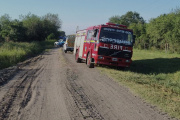 Conmoción en Cerrito: un auto calcinado y un cuerpo irreconocible en un camino rural