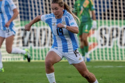 Agostina Holzheier entrena con la Selección Argentina