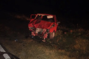 Dos vehículos chocaron de frente en la Ruta 18 y un hombre debió ser hospitalizado