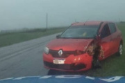 Siniestro vial sobre Ruta Nacional 12 dejó un conductor con lesiones leves