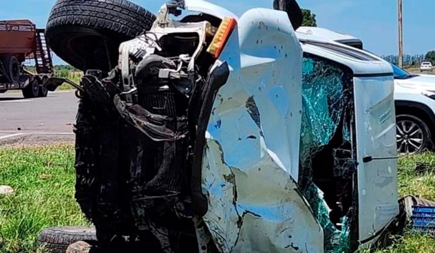 Violento choque múltiple en el cruce de rutas 32 y 127: al menos 3 ...