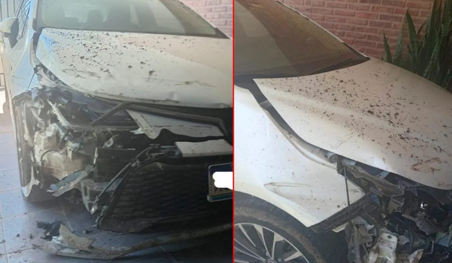 Otro auto chocó contra una barrera en un desvío de la Ruta 18