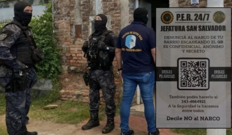 Con un QR, la Policía pide a los vecinos que se animen a denunciar al narco de su barrio